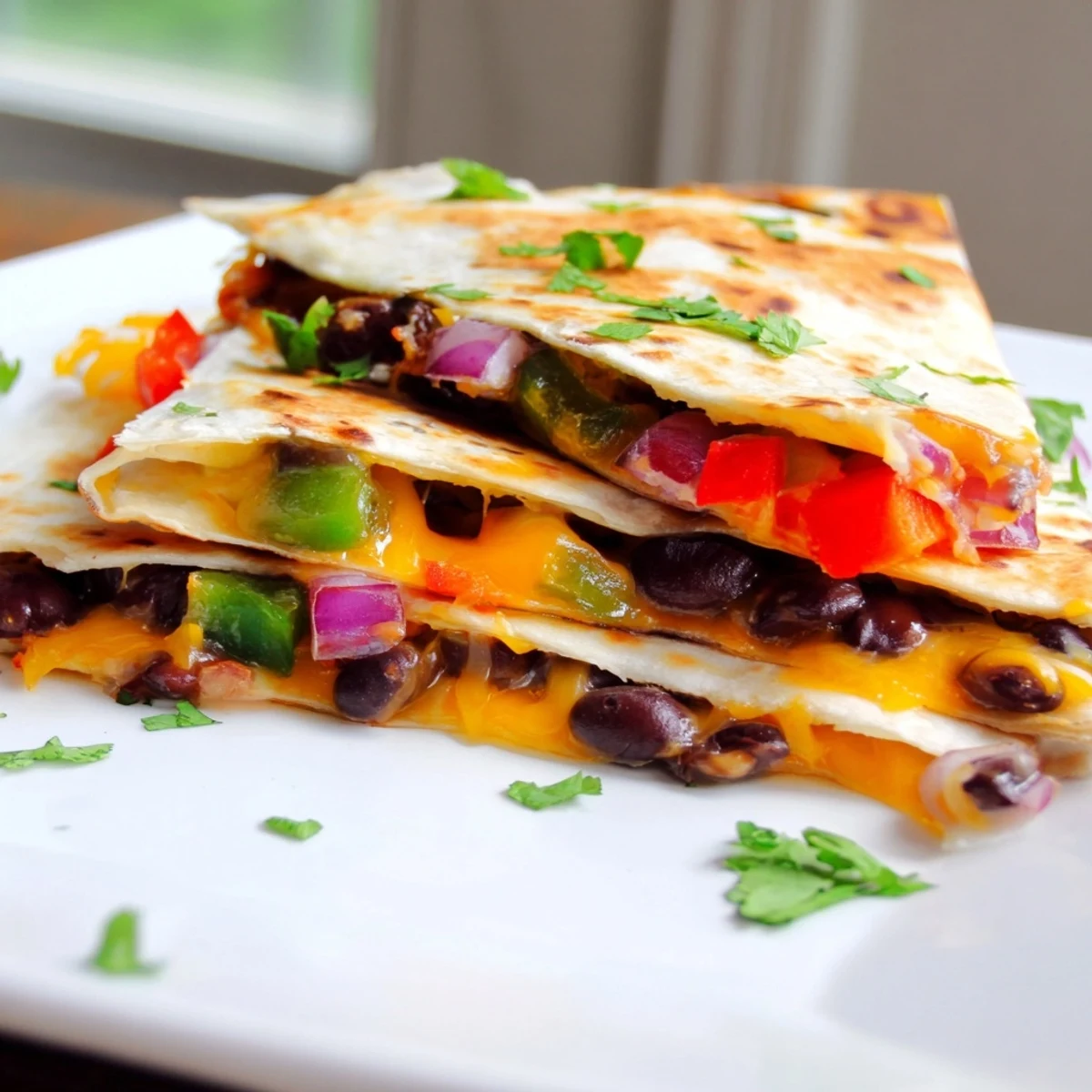 Black Bean Cheesy Quesadilla