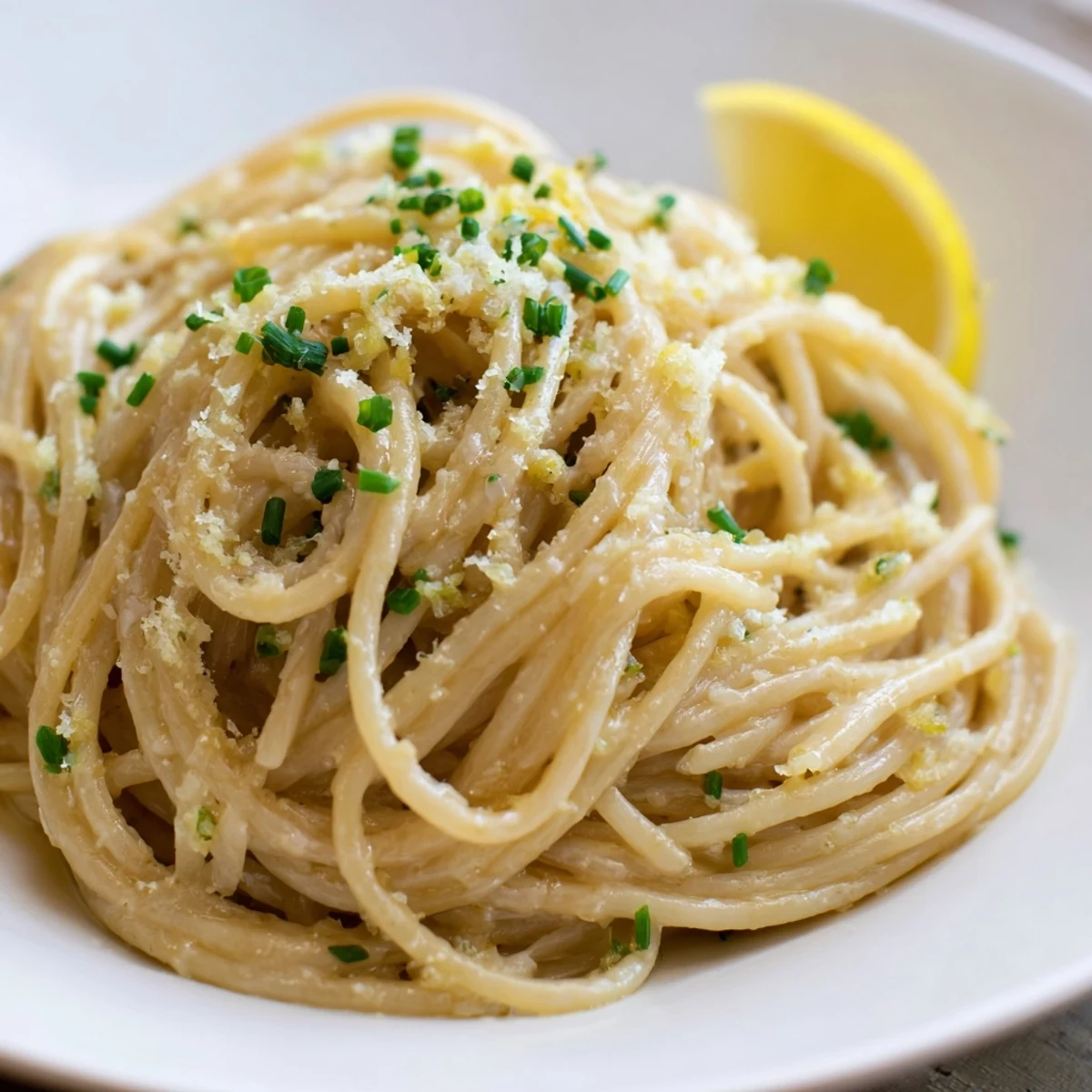 Golden Miso Butter Pasta coats spaghetti, glistening with Parmesan, ready for a flavorful bite.