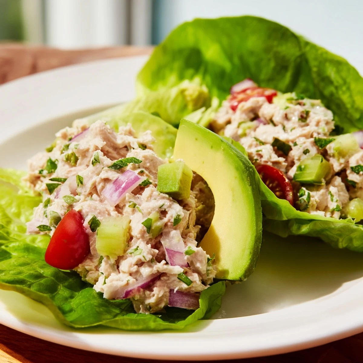 Tuna Salad Lettuce Wraps