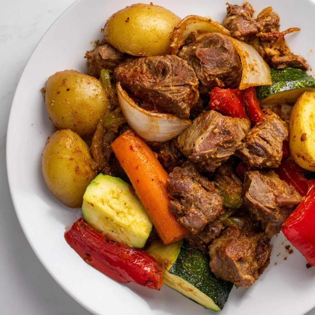 Juicy Jordanian Zarb: A tender lamb and vegetable stew infused with smoky, savory flavors made wonderfully.