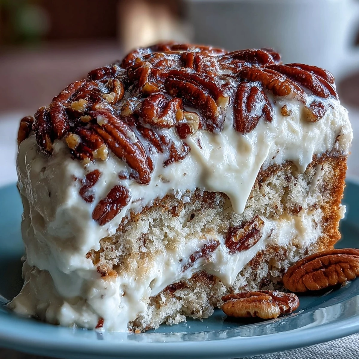 A fork lifts a creamy bite from the chilled, milk-soaked cake piece.
