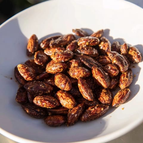 Garlic Honey Roasted Pecans