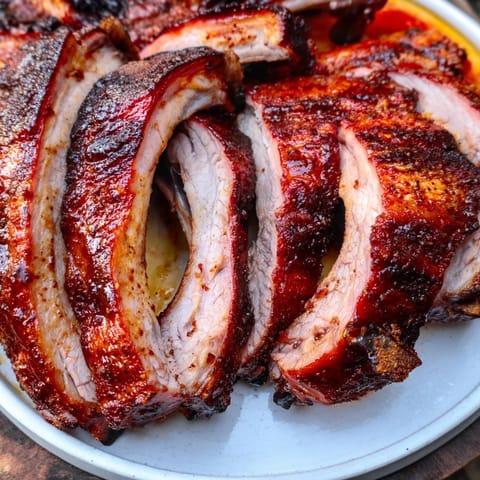 Golden, caramelized Slow-Roasted Pork Shoulder with Cider Glaze, perfect for a cozy dinner feast.