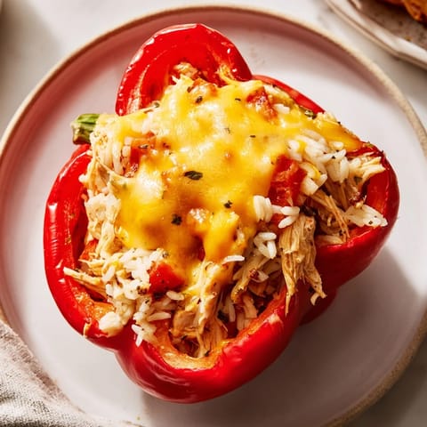 Cheesy Chicken Stuffed Peppers