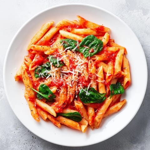 Quick Marinara Pasta Spinach