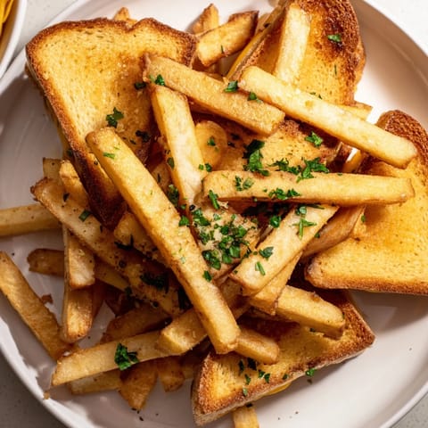 Beef Tallow Fries Grilled Cheese