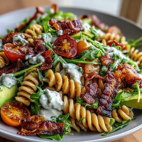 BLT Pasta Salad Avocado