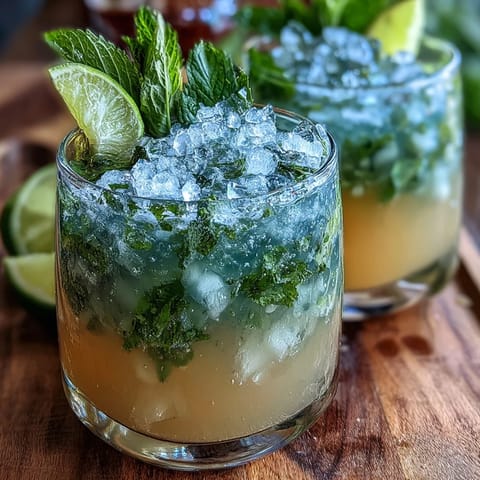 Vibrant Cinco de Mayo Margarita Mocktail with salted lime rim and fresh mint garnish.