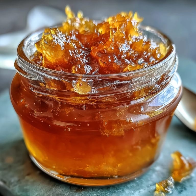 A jar of bright yellow dandelion jelly, capturing the essence of spring blossoms in every spoonful.