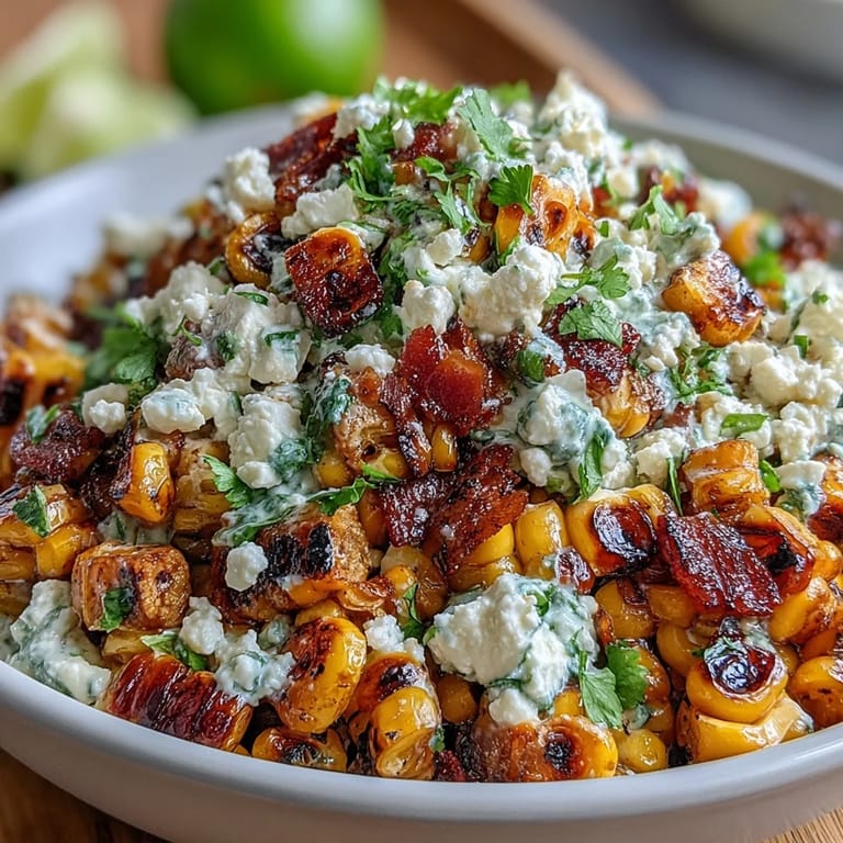 Vibrant Mexican Street Corn Salad featuring tangy lime dressing, fresh cilantro, and smoky paprika seasoning.  