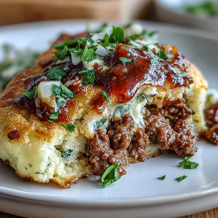 Delicate cloud bread rounds hold hearty taco meat and vibrant pico de gallo for a unique, low-carb taco experience.