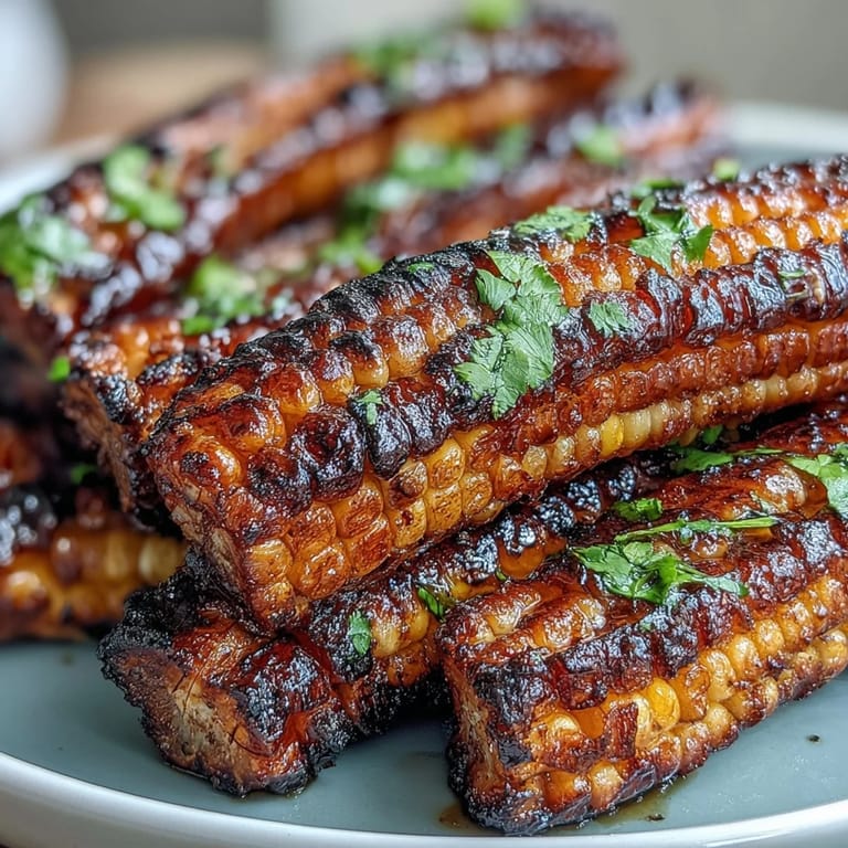 Golden-brown chili lime butter corn ribs, tender, smoky, and ready to enjoy.