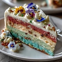 A stunning pastel ombre spring cake with delicate floral topper for elegant celebrations.