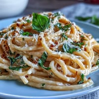 Spring Pasta Limone: Silky lemon-butter sauce coats tender spaghetti with fresh basil.